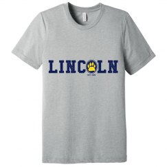 ADULT: Vintage Lincoln Paw Tee Navy/Yellow
