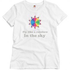 Fly like a rainbow in the sky top