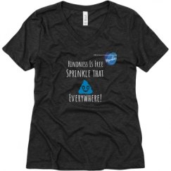 Ladies Relaxed Fit Super Soft Triblend V-Neck Tee