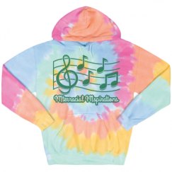 Unisex Tie-Dye Fleece Hoodie