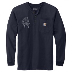 Unisex Carhartt Long Sleeve Henley Tee 