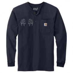 Unisex Carhartt Long Sleeve Henley Tee