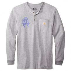Unisex Carhartt Long Sleeve Henley Tee 
