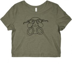 Ladies Slim Fit Crop Top Tee