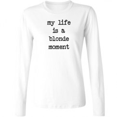 Ladies Relaxed Fit Basic Long Sleeve Tee
