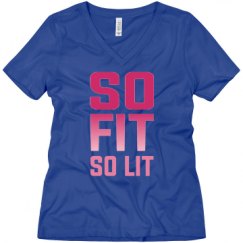 Ladies Relaxed Fit V-Neck Tee