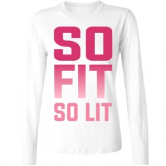 Ladies Relaxed Fit Basic Long Sleeve Tee