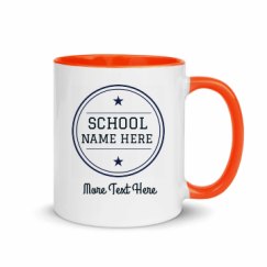 11oz Ceramic Mug with Color Inside