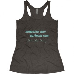Ladies Slim Fit Super Soft Racerback Triblend Tank