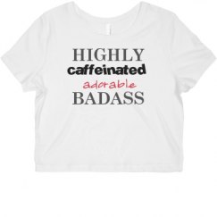 Ladies Slim Fit Crop Top Tee