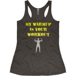 Ladies Slim Fit Super Soft Racerback Triblend Tank