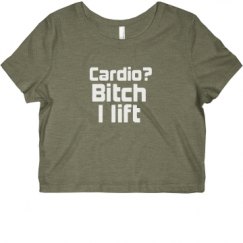 Ladies Slim Fit Crop Top Tee