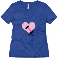 Ladies Relaxed Fit V-Neck Tee
