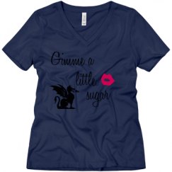 Ladies Relaxed Fit V-Neck Tee