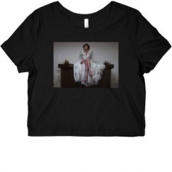 Ladies Slim Fit Crop Top Tee