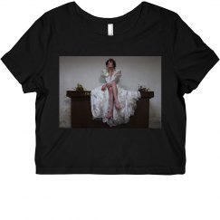 Abandoned Bride On the Altar Character Photo Crop Top