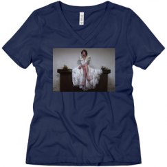 Ladies Relaxed Fit V-Neck Tee