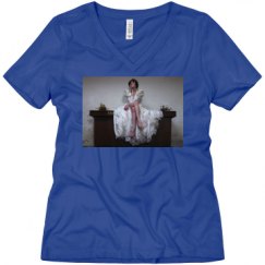 Ladies Relaxed Fit V-Neck Tee