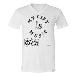 Unisex V-Neck Jersey Tee