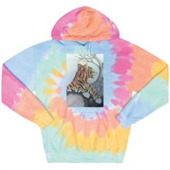 Unisex Tie-Dye Fleece Hoodie