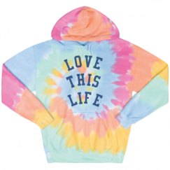 Unisex Tie-Dye Fleece Hoodie