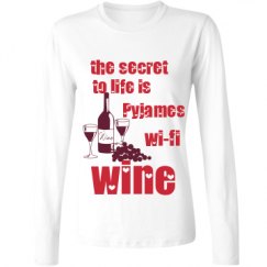 Ladies Relaxed Fit Basic Long Sleeve Tee