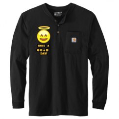 Unisex Carhartt Long Sleeve Henley Tee