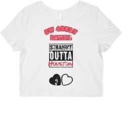 Ladies Slim Fit Crop Top Tee