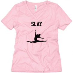 Ladies Relaxed Fit V-Neck Tee