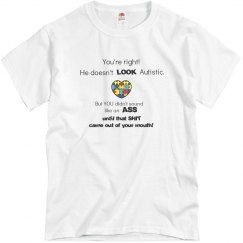 Autistic - He doesn't LOOK - wht