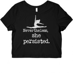 Ladies Slim Fit Crop Top Tee