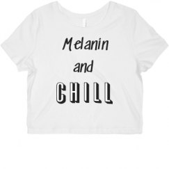 Ladies Slim Fit Crop Top Tee