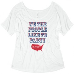 Ladies Flowy Slouchy Tee