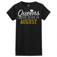 Queen Are Born Tee- Black