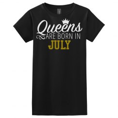 Queen Are Born Tee- Black