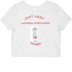 Ladies Slim Fit Crop Top Tee