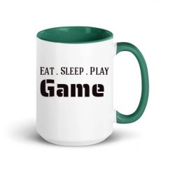 15oz Ceramic Mug with Color Inside