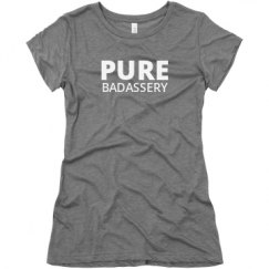 Ladies Slim Fit Super Soft Triblend Tee