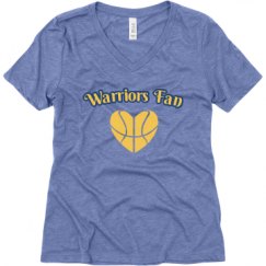 Ladies Relaxed Fit Super Soft Triblend V-Neck Tee