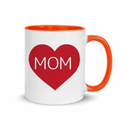 11oz Ceramic Mug with Color Inside