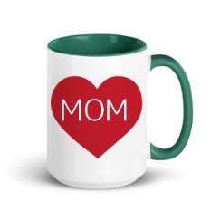 15oz Ceramic Mug with Color Inside