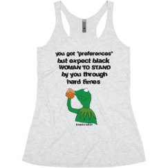 Ladies Slim Fit Super Soft Racerback Triblend Tank