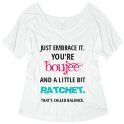 Ladies Flowy Slouchy Tee