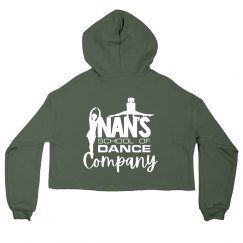 Nan's Company Cropped Fleece Hoodie