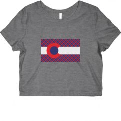 Ladies Slim Fit Crop Top Tee