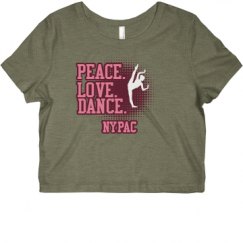 Ladies Slim Fit Crop Top Tee