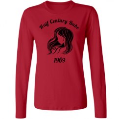 Ladies Relaxed Fit Basic Long Sleeve Tee