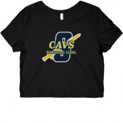 Ladies Slim Fit Crop Top Tee