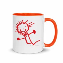 11oz Ceramic Mug with Color Inside