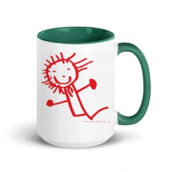 15oz Ceramic Mug with Color Inside